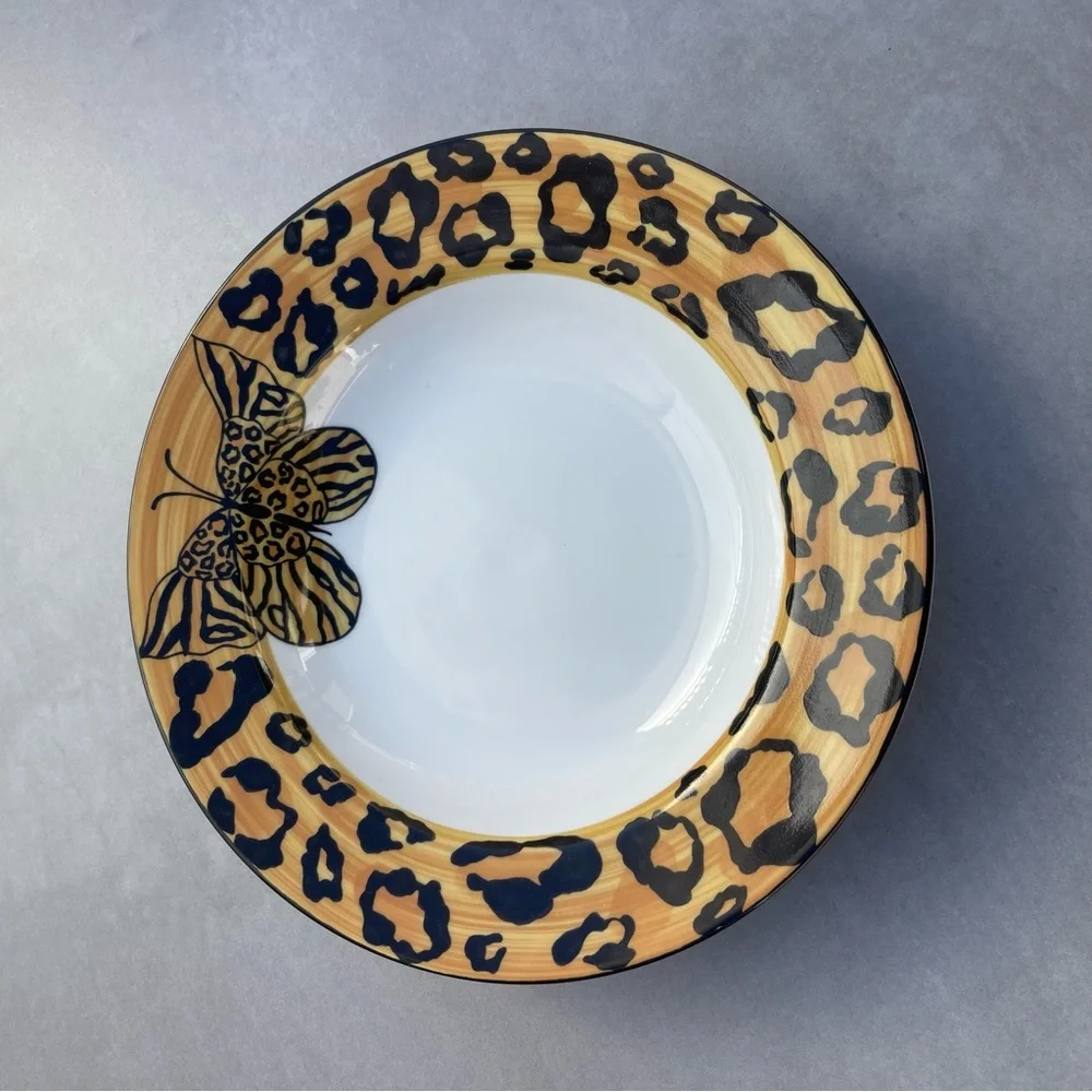 MIKASA China METAMORPHOSIS rimmed soup bowl Laurie Gates